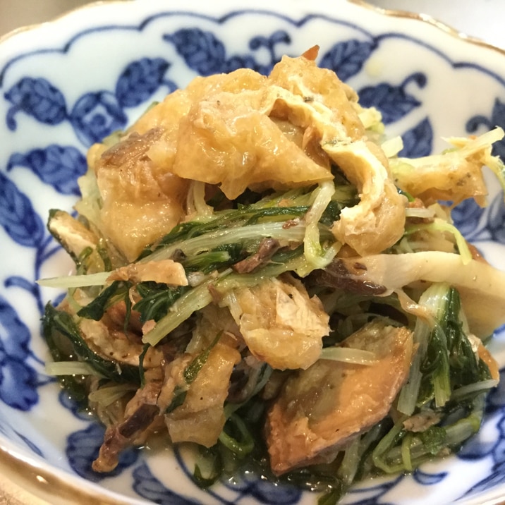 サバ缶と水菜の煮物